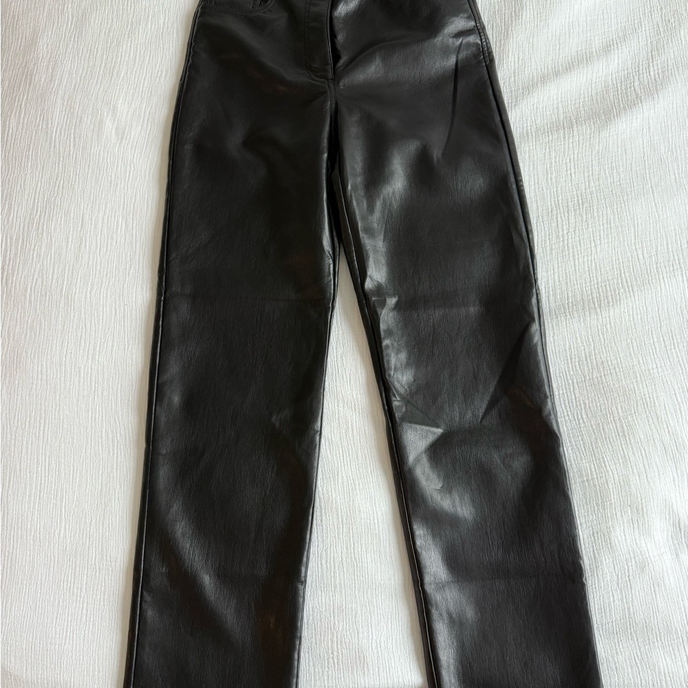 Wilfred Melina Black Leather Pants